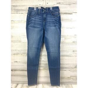 Harley Davidson Women’s 34 Blue Faded Wash Stretch Skinny Denim Jeans NEW